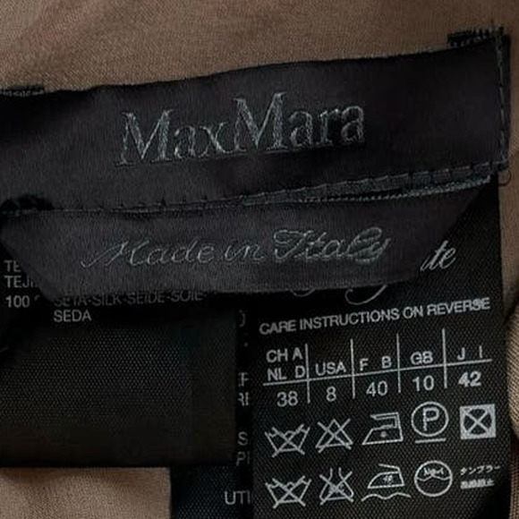 MAX MARA PIANOFORTE COLLECTION PURE SILK EVENING JUMPSUIT OVERALL NEW WOMEN Sz 8 - Picture 12 of 16